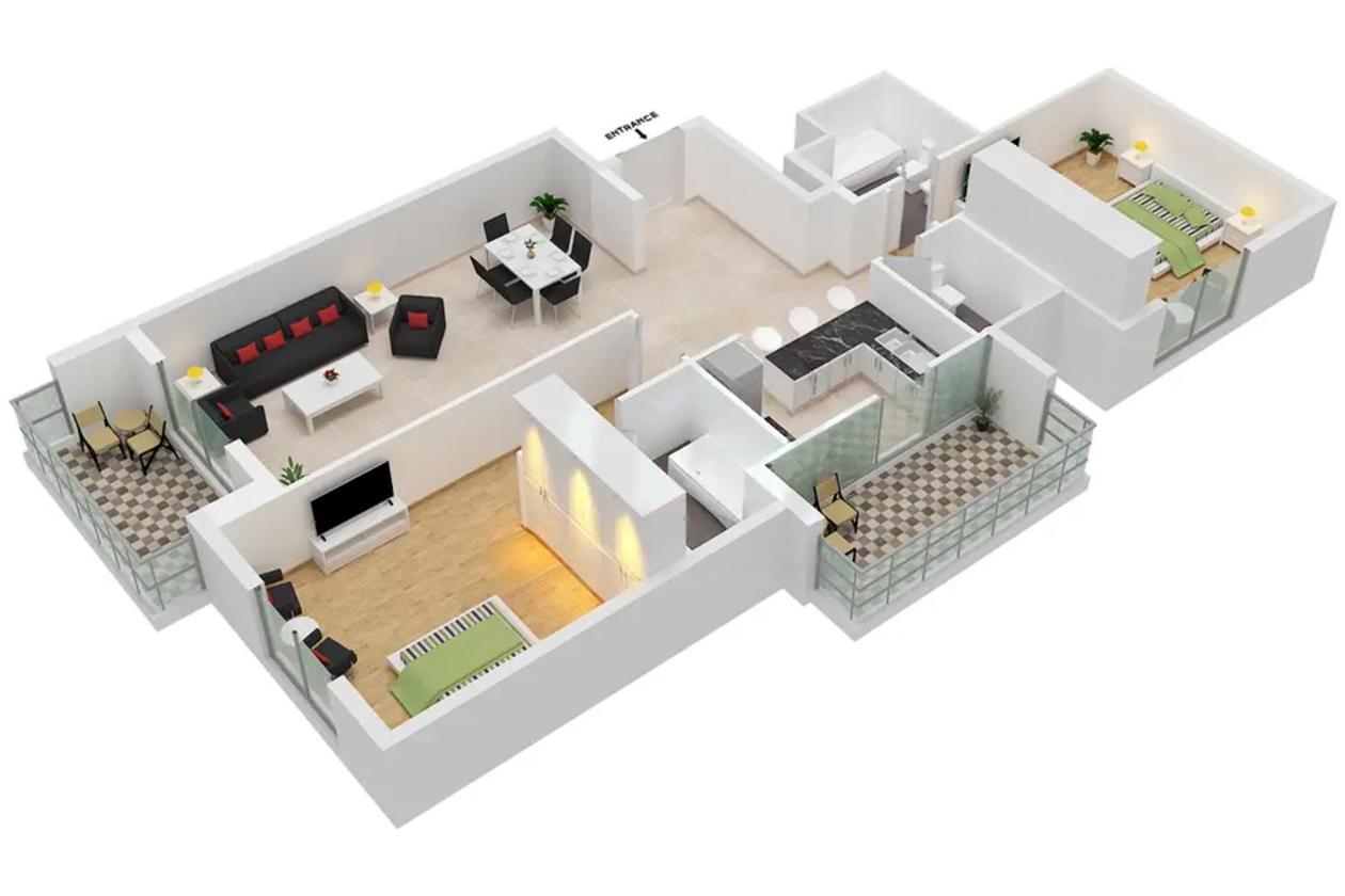Apartment Lux The Premium Marina Sea View